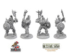 6 Orc Barbarian dnd mini set - Artisan Guild | Barbarian | Ranger| Fighter | Goblinoid, Pathfinder, TTRPG, Wargaming Monster, Pack, Bundle