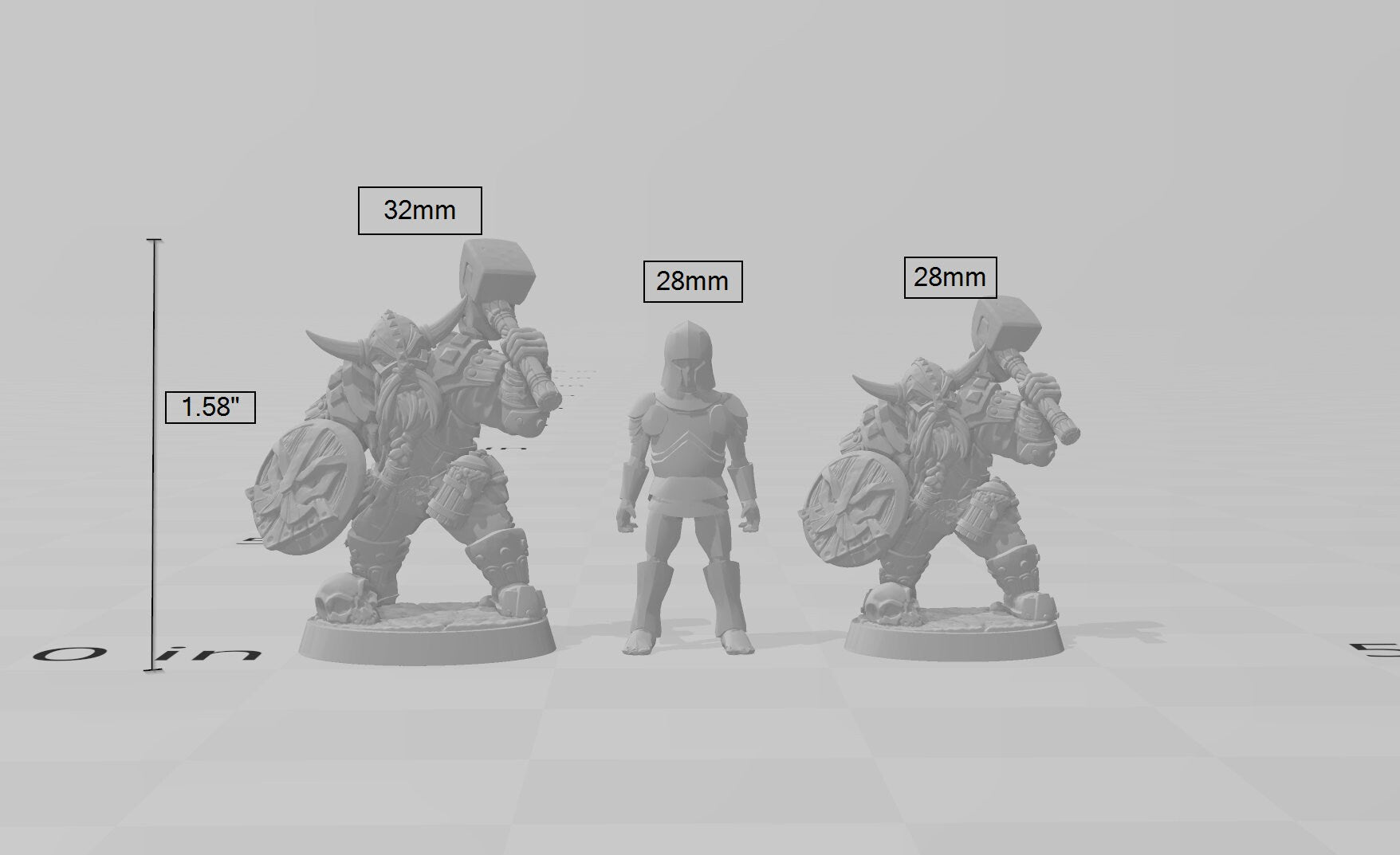Dwarven Defender B - Artisan Guild | DnD | Fighter | Barbarian | Dwarf | Cleric | Paladin | Pathfinder | TTRPG | Wargaming, Frostgrave