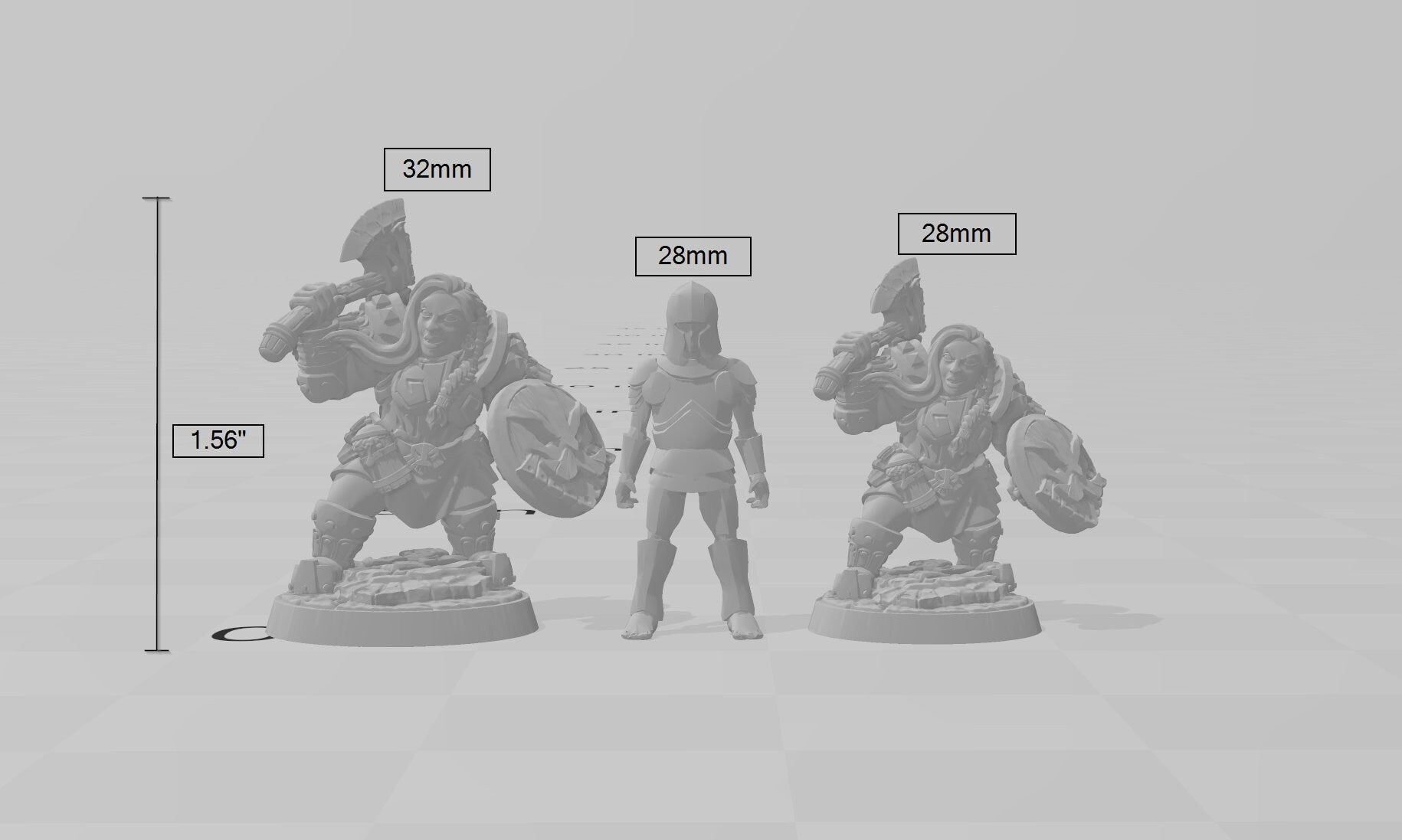 Dwarven Defenders 11 mini set - Artisan Guild | DnD | Fighter | Barbarian | Dwarf | Cleric | Paladin | Pathfinder, TTRPG, Wargaming