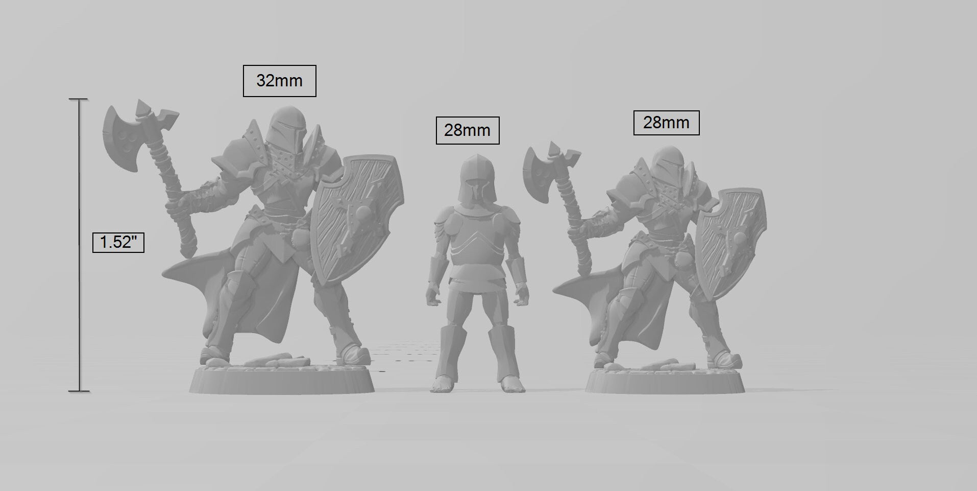 Helmed Female Human Fighter dnd Mini - Artisan Guild | Barbarian | Knight | Cleric | Paladin, Pathfinder, TTRPG, Wargaming, Warrior