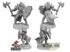Helmed Female Human Fighter dnd Mini - Artisan Guild | Barbarian | Knight | Cleric | Paladin, Pathfinder, TTRPG, Wargaming, Warrior