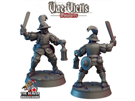 City Watch Guardsman 2 dnd mini - Vae Victis | Fighter | Paladin | Human  | Male | Guard | Knight | Pathfinder, TTRPG, Wargaming, Frostgrave