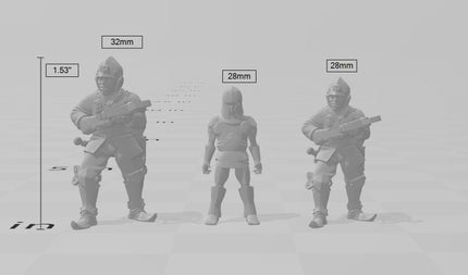 City Watch Guardsman 5 dnd mini - Vae Victis | Fighter | Paladin | Human  | Male | Guard | Knight | Pathfinder, TTRPG, Wargaming, Frostgrave