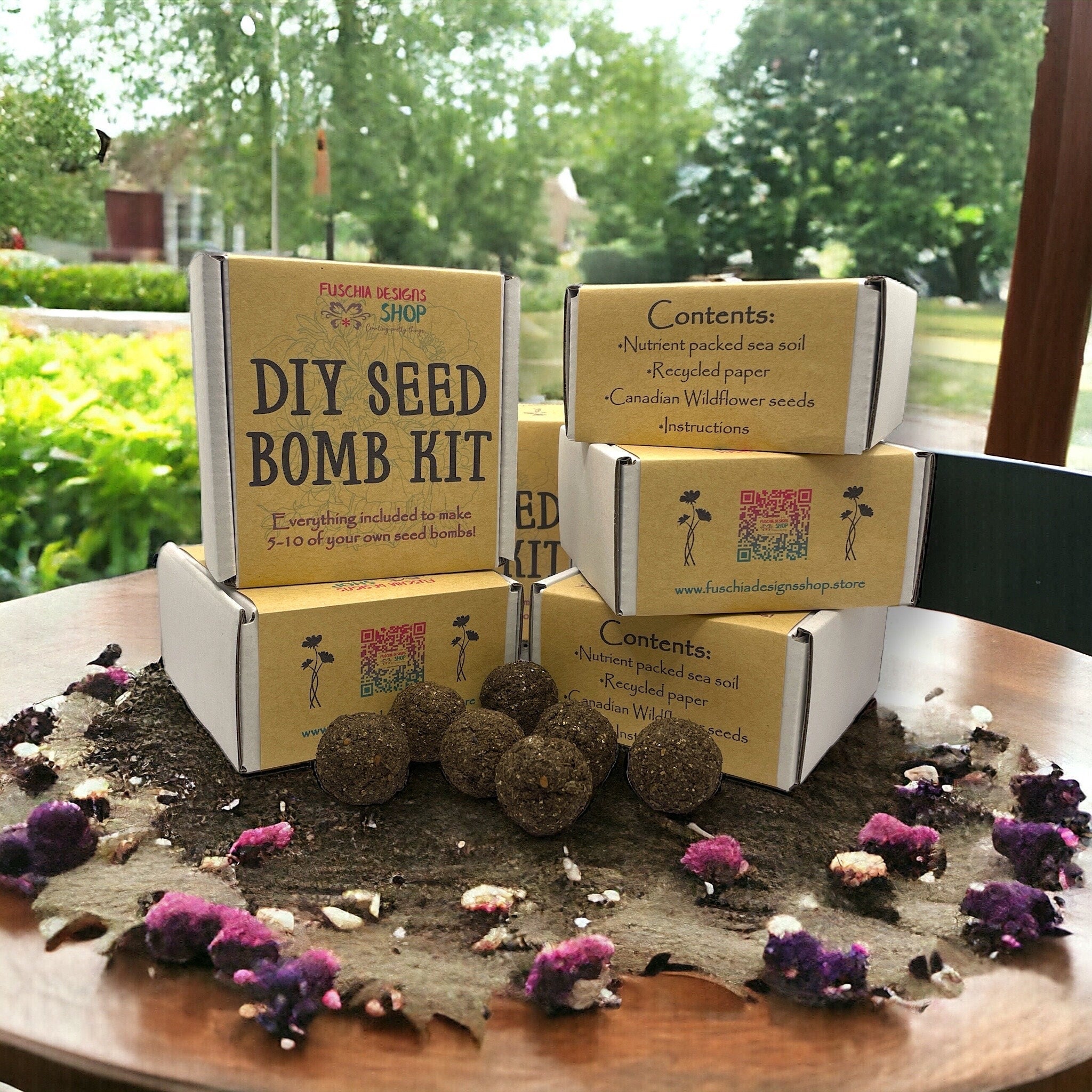 Kit - Seed Bomb - DIY Kits - Create your own Green Oasis - Canadian Wildflower