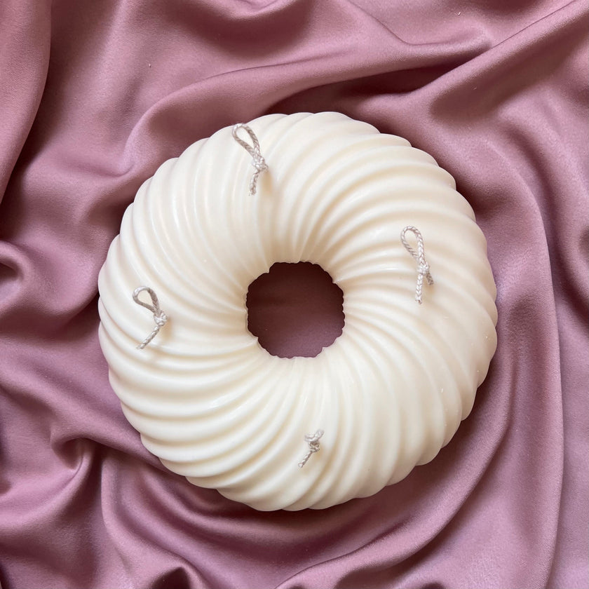 Huge Donut Candle: Trendy Vegan Home Decor