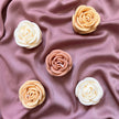 Handmade Rose Soy Candle | Decorative Unscented Pillar Candle