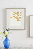 Modern Minimalist Clownfish Watercolor Painting