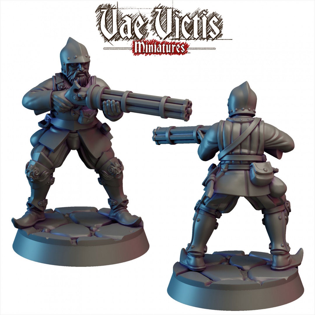 6 City Watch Guardsman mini set - Vae Victis | Unit | Fighter | Paladin | Human  | Male | Guard | Knight | Pathfinder, TTRPG, Wargaming,