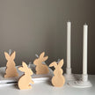 Easter Bunny Soy Candle Set: Pastel Spring Decor