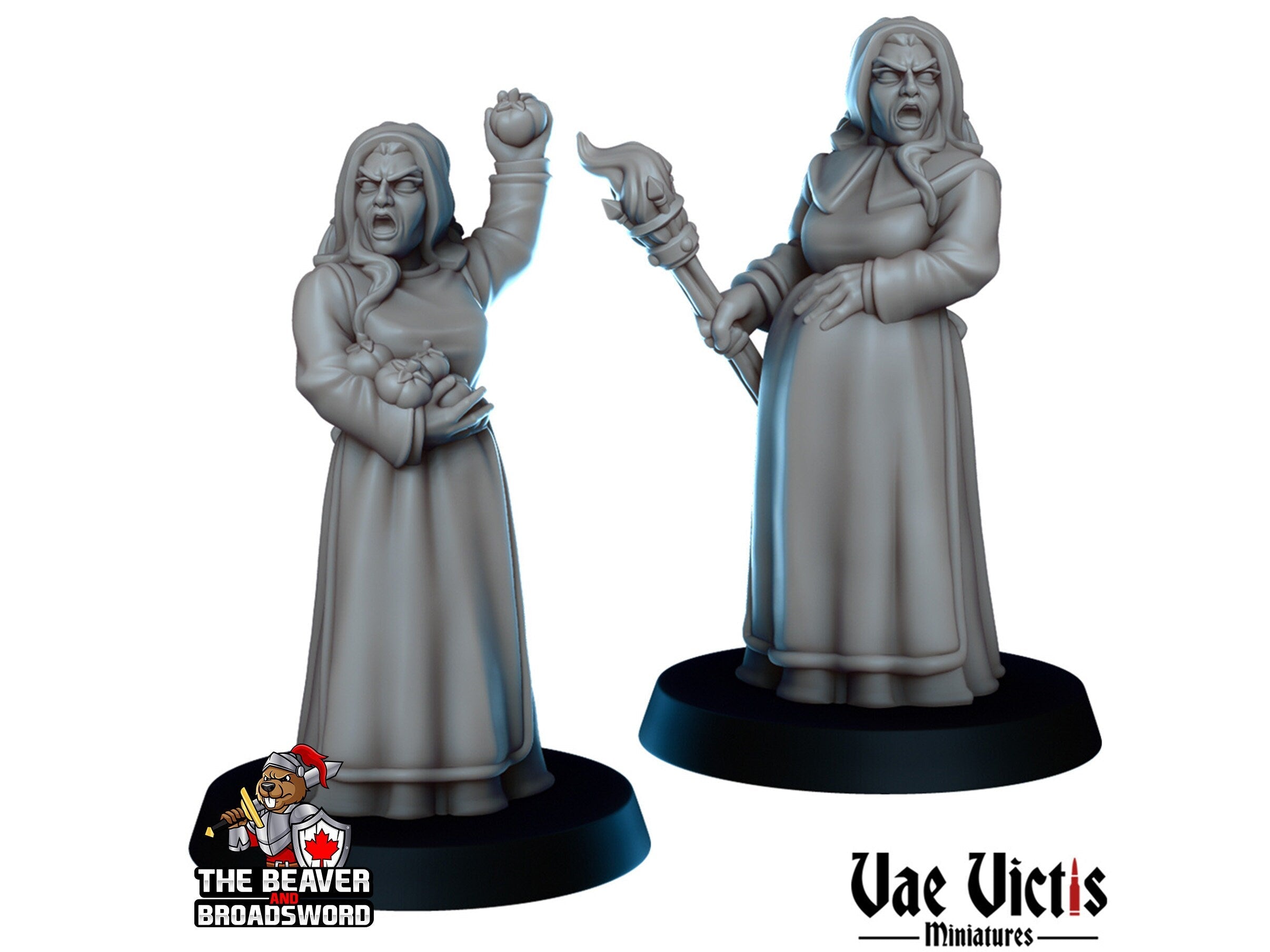 The Witch Hunt Mini Set - Vae Victis | Sorceress | Noble | Human | Hunter | Villager | Bundle | Lord | Adventurer | Wargaming | Pathfinder