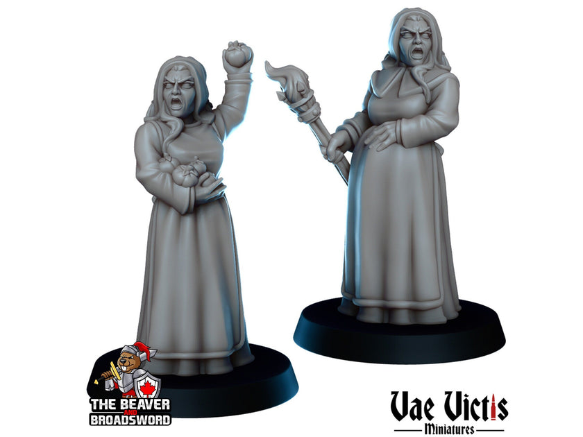 The Witch Hunt Mini Set - Vae Victis | Sorceress | Noble | Human | Hunter | Villager | Bundle | Lord | Adventurer | Wargaming | Pathfinder