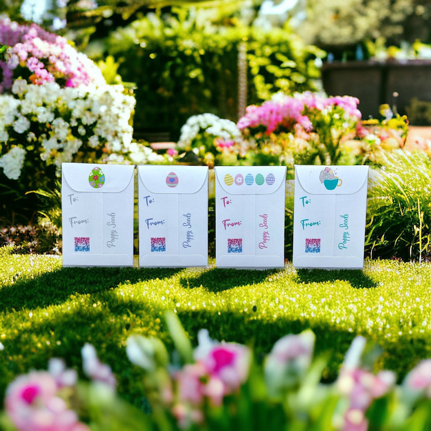 Seed Packages - Easter - Includes 10 Packages of Poppy Seeds