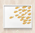 Modern Minimalist Clownfish Watercolor Painting
