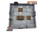 Dungeon Blocks 40pc Starter Room - Dungeon Theme - No Clips or Magnets! | DnD | Pathfinder | Tiles | Pack | Miniature | Mini | Set | Kit