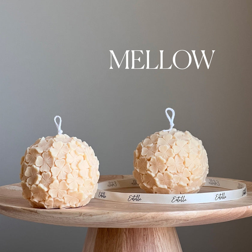 Clover Ball Soy Wax Candle: Handmade Decorative Candle