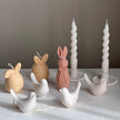Handmade Stone Bird Spring Decor: Jesmonite Scandinavian Gift