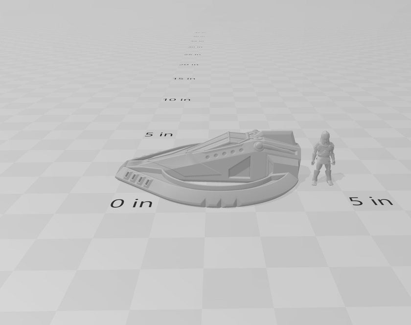 X7 Ring Speeder Sci-Fi Vehicle Miniature  -  Novus Landing | Terrain | Spaceship | Car | Infinity, Legion Sci-fi, Cyberpunk 2077, Wargaming