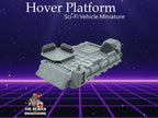 Hover Platform Sci-Fi Vehicle Miniature  -  Scatter Terrain | Construction | Transport | Infinity, Legion Sci-fi, Cyberpunk 2077, Wargaming
