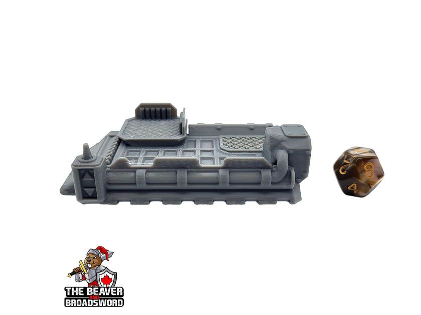 Hover Platform Sci-Fi Vehicle Miniature  -  Scatter Terrain | Construction | Transport | Infinity, Legion Sci-fi, Cyberpunk 2077, Wargaming