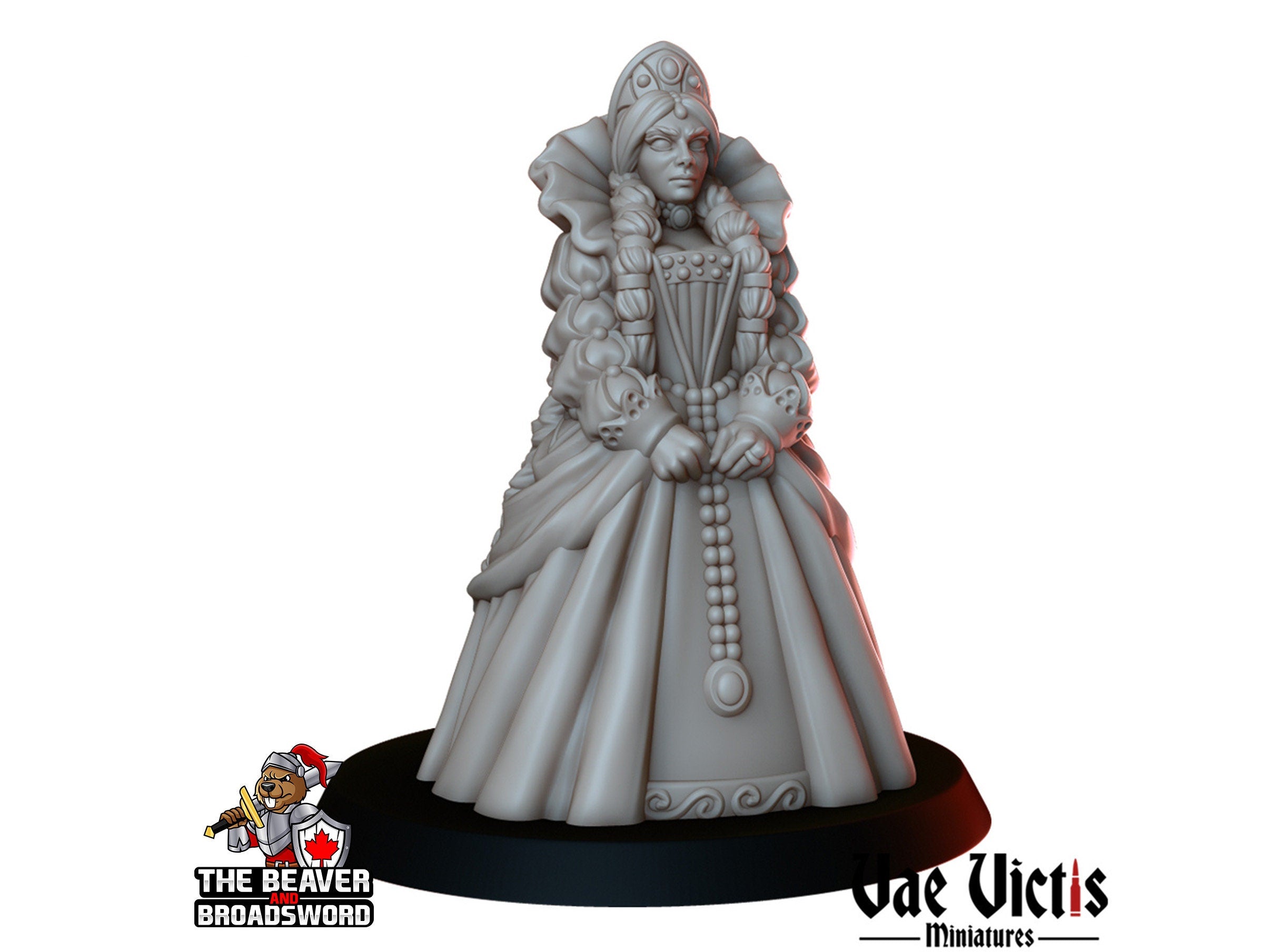 Royals Mini Set - Vae Victis | DnD | Human | King | Queen | Princess | Jester | Nobles | Villagers |  Townfolk | Wargaming | Pathfinder