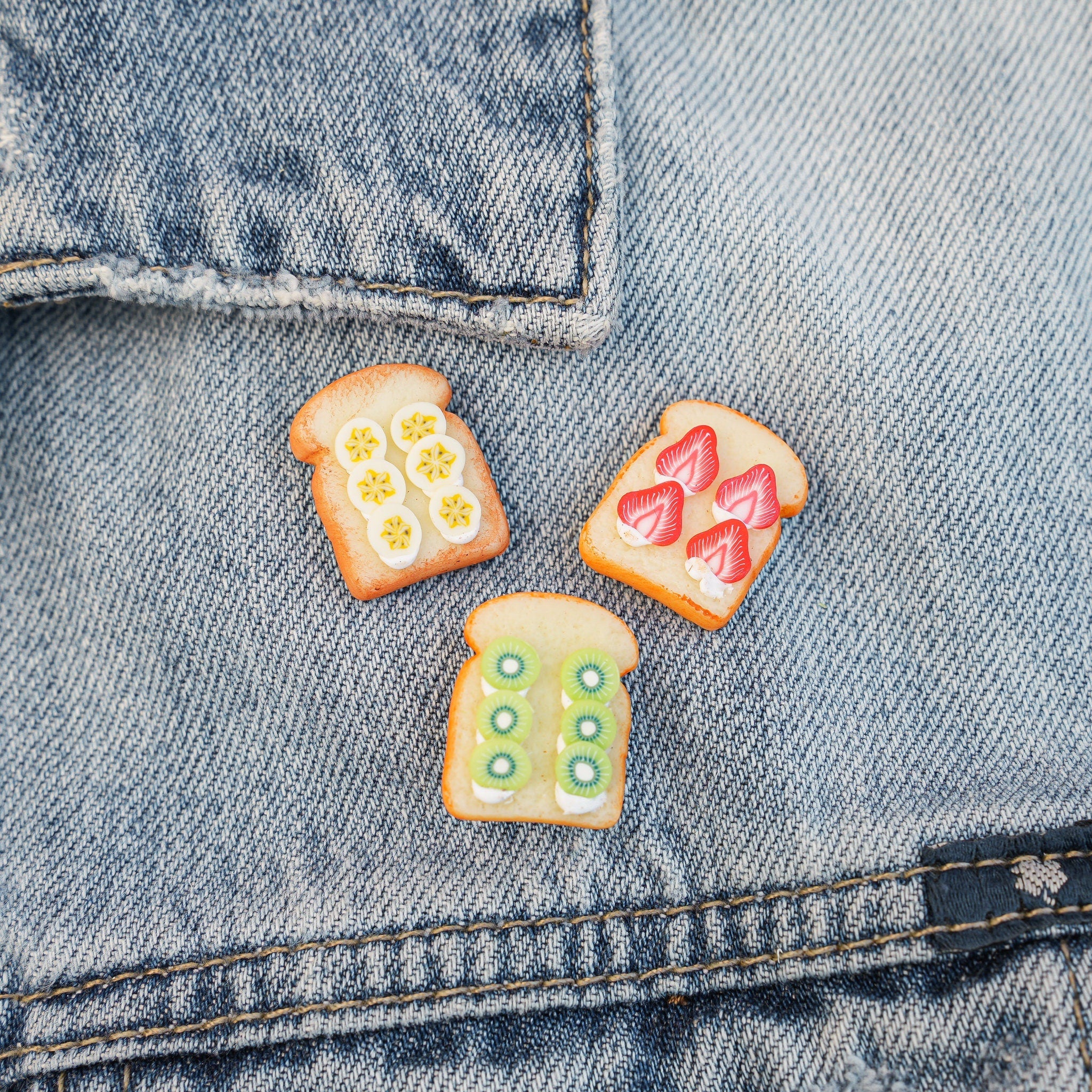 Strawberry Toast Pin