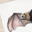 Bat Wall Art - Gothic Steampunk Painting for Gender Neutral Room Decor, Vampire Dark Theme for Home Living Room Bedroom Office Decoration