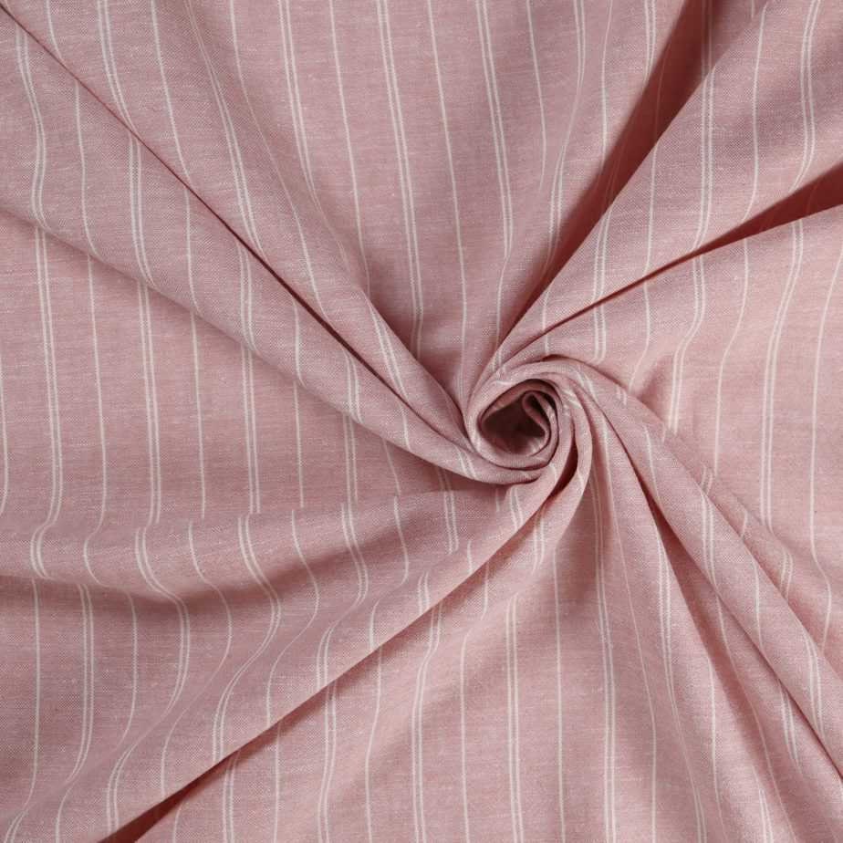 Hemp Organic Cotton Stripe Fabric: Lightweight Woven Material