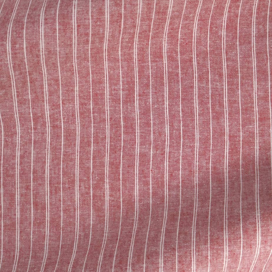 Hemp Organic Cotton Stripe Fabric: Lightweight Woven Material