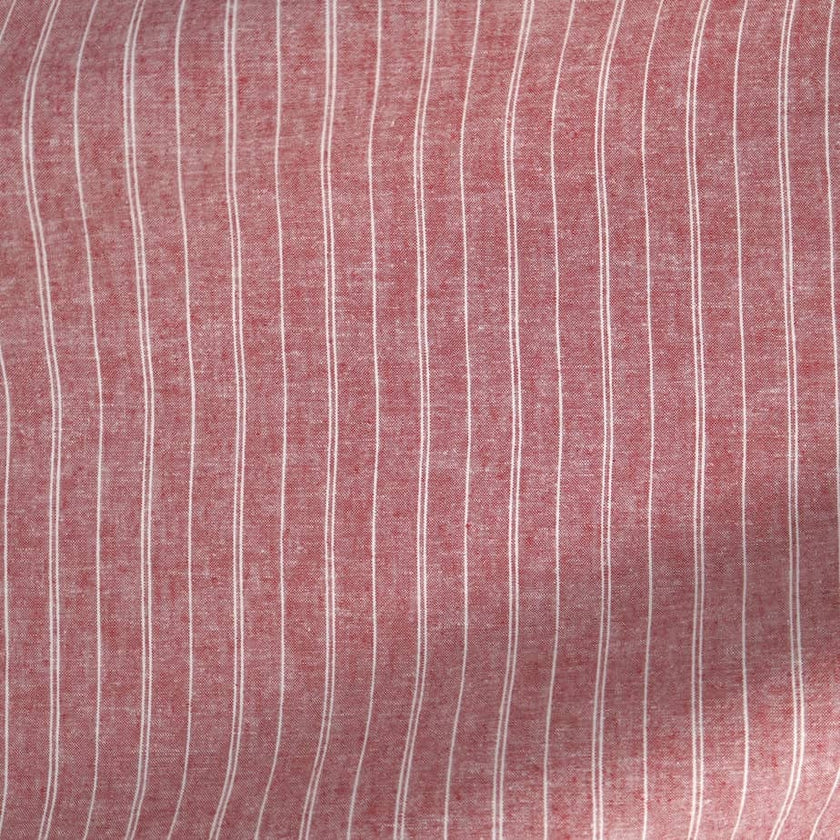 Hemp Organic Cotton Stripe Fabric: Lightweight Woven Material