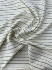 Hemp Organic Cotton Stripe Fabric: Lightweight Woven Material