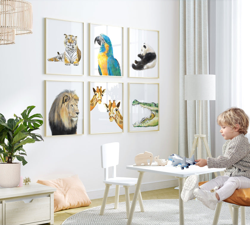 Panda Nursery Watercolor Painting