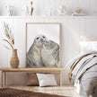 Seal with A Kiss Art Print:  Anniversary Gift for Animal Lovers