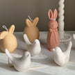 Handmade Stone Bird Spring Decor: Jesmonite Scandinavian Gift