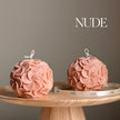 Handmade Plumeria Flower Ball Candle: Soy Wax Decorative Candle
