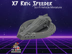 X7 Ring Speeder Sci-Fi Vehicle Miniature  -  Novus Landing | Terrain | Spaceship | Car | Infinity, Legion Sci-fi, Cyberpunk 2077, Wargaming