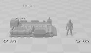 Hover Platform Sci-Fi Vehicle Miniature  -  Scatter Terrain | Construction | Transport | Infinity, Legion Sci-fi, Cyberpunk 2077, Wargaming