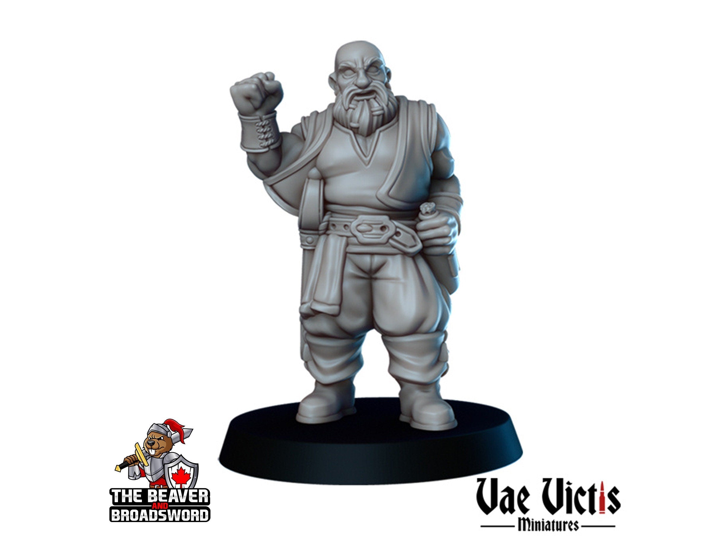 Dwarf Pirate dnd mini - Vae Victis | Townsfolk | Sailor | Seaman | Male | Fighter | Ranger | City | Villager |  Wargaming | Pathfinder