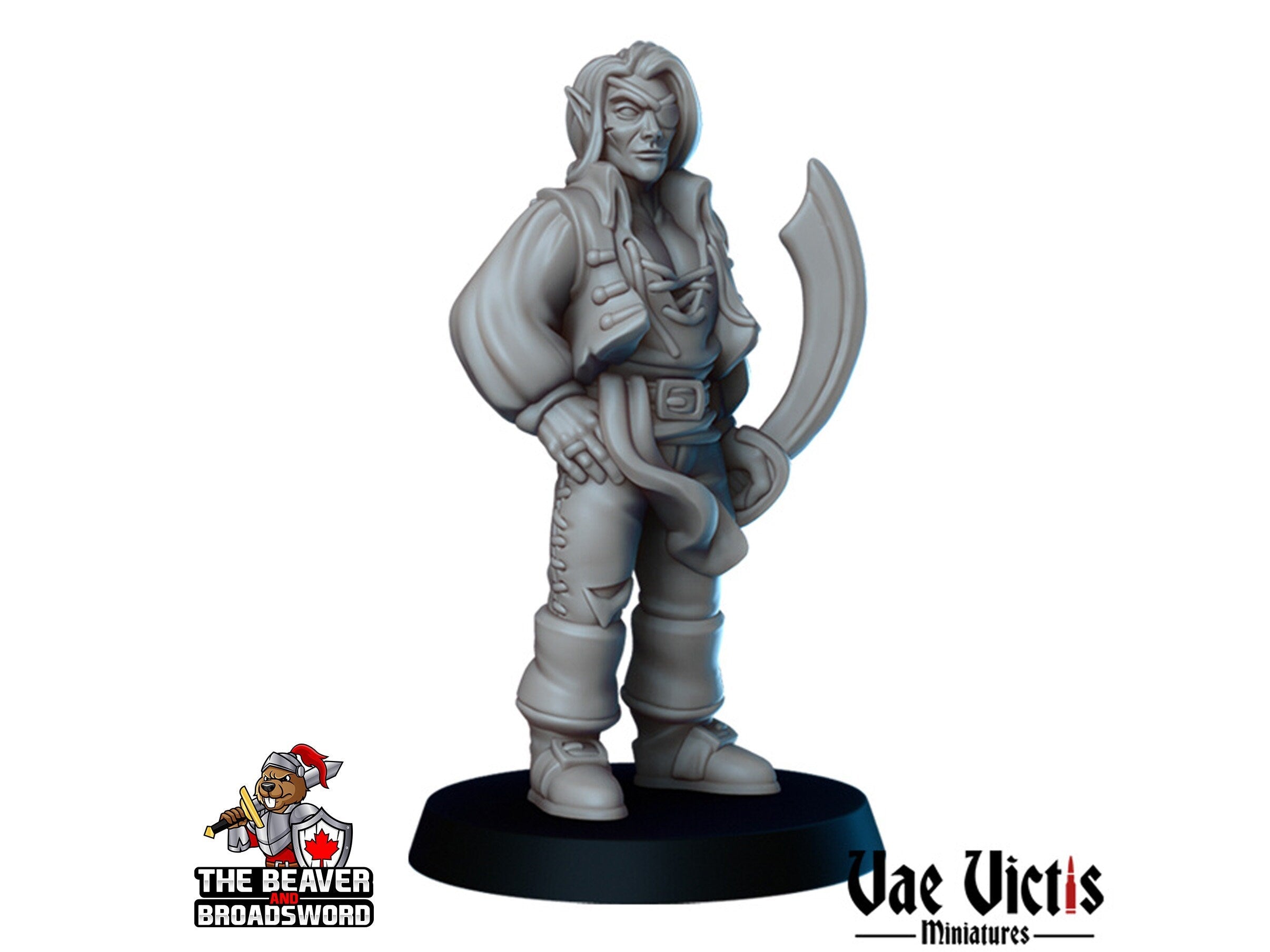 Elf Pirate dnd mini - Vae Victis | Townsfolk | Sailor | Seaman | Male | Fighter | Ranger | City | Villager |  Wargaming | Pathfinder