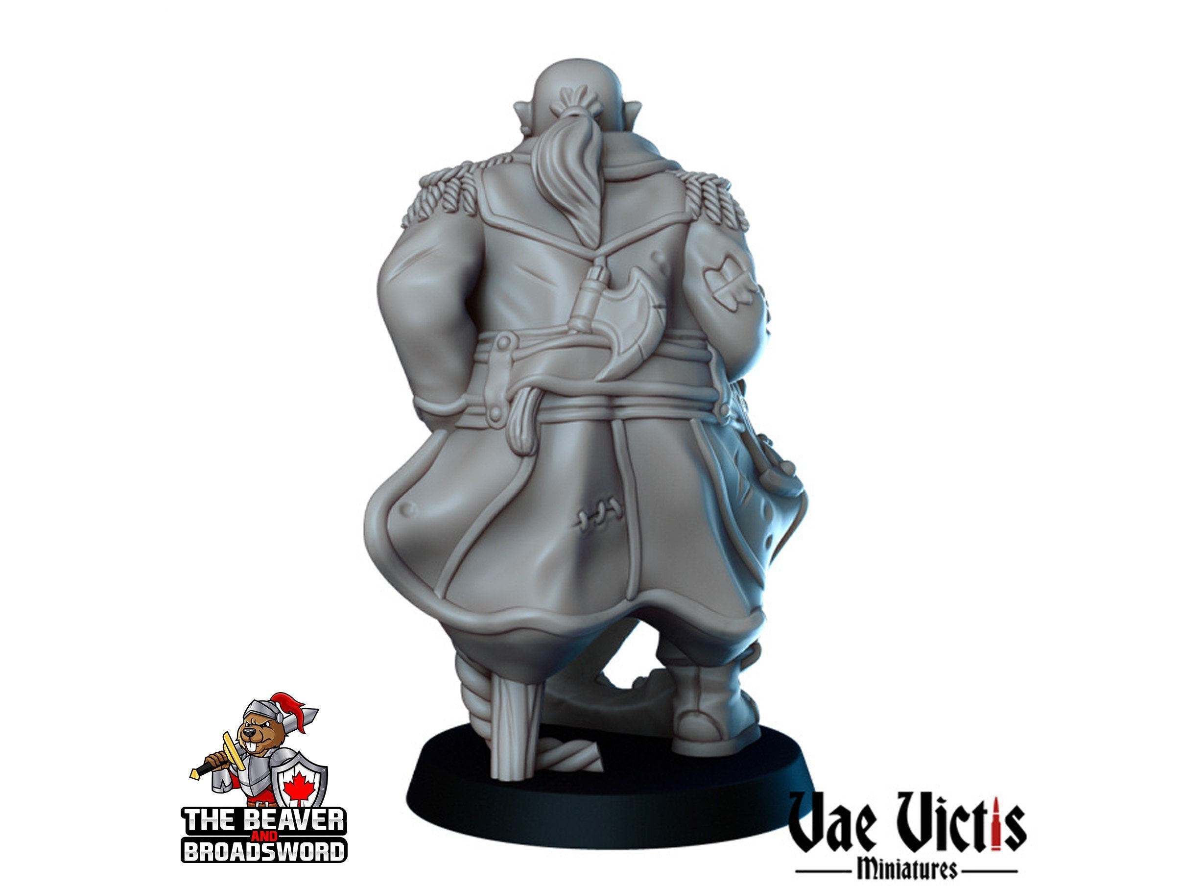 Orc Pirate Captain dnd mini - Vae Victis | Townsfolk | Sailor | Seaman | Male | Fighter | Ranger | City | Villager |  Wargaming | Pathfinder