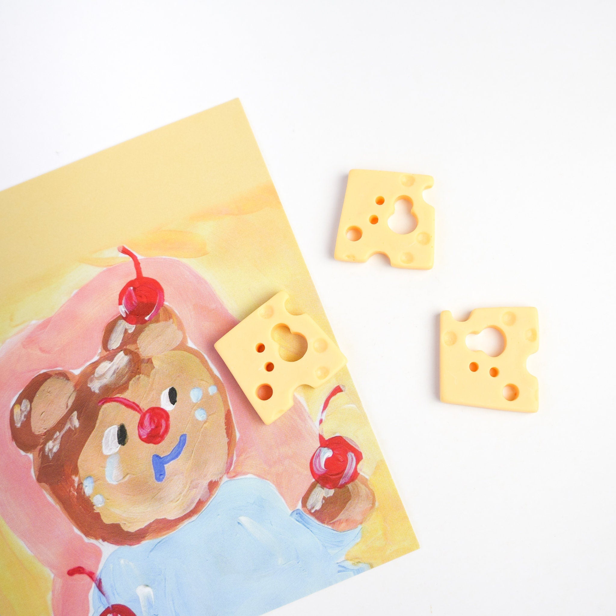 Swiss Cheese Slice Pin