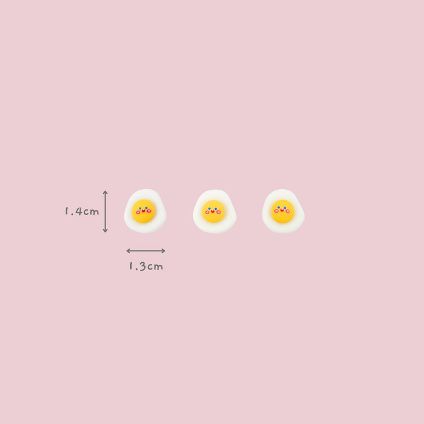 Tiny Fried Egg Pin