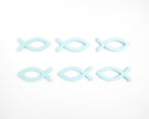 Fish Pin Badge | Cute Wooden Blue Fish Pin