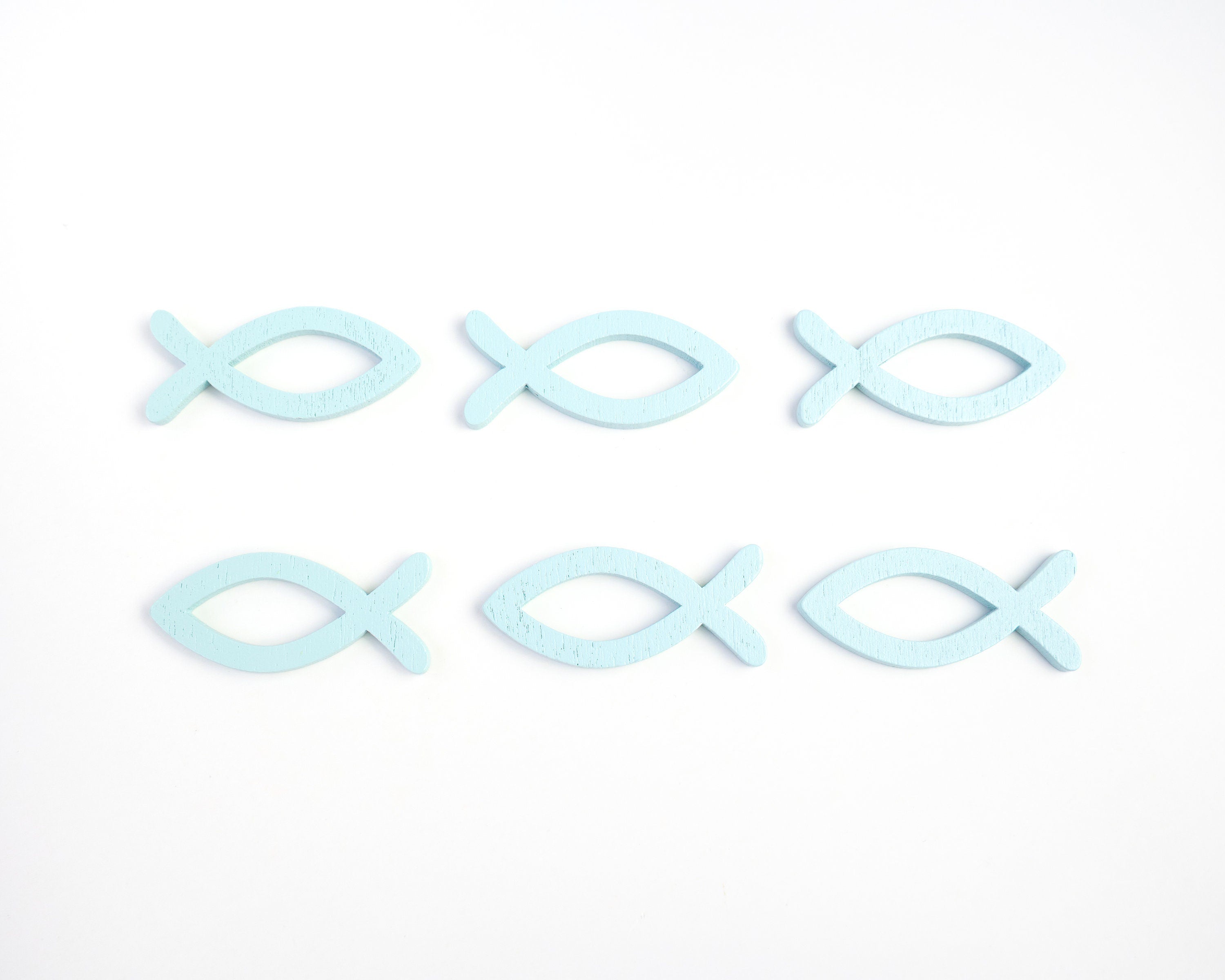 Fish Pin Badge | Cute Wooden Blue Fish Pin