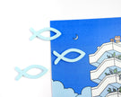 Fish Pin Badge | Cute Wooden Blue Fish Pin
