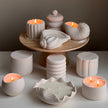 Yin Yang Soy Wax Candle in Jesmonite Jar - Custom Scented