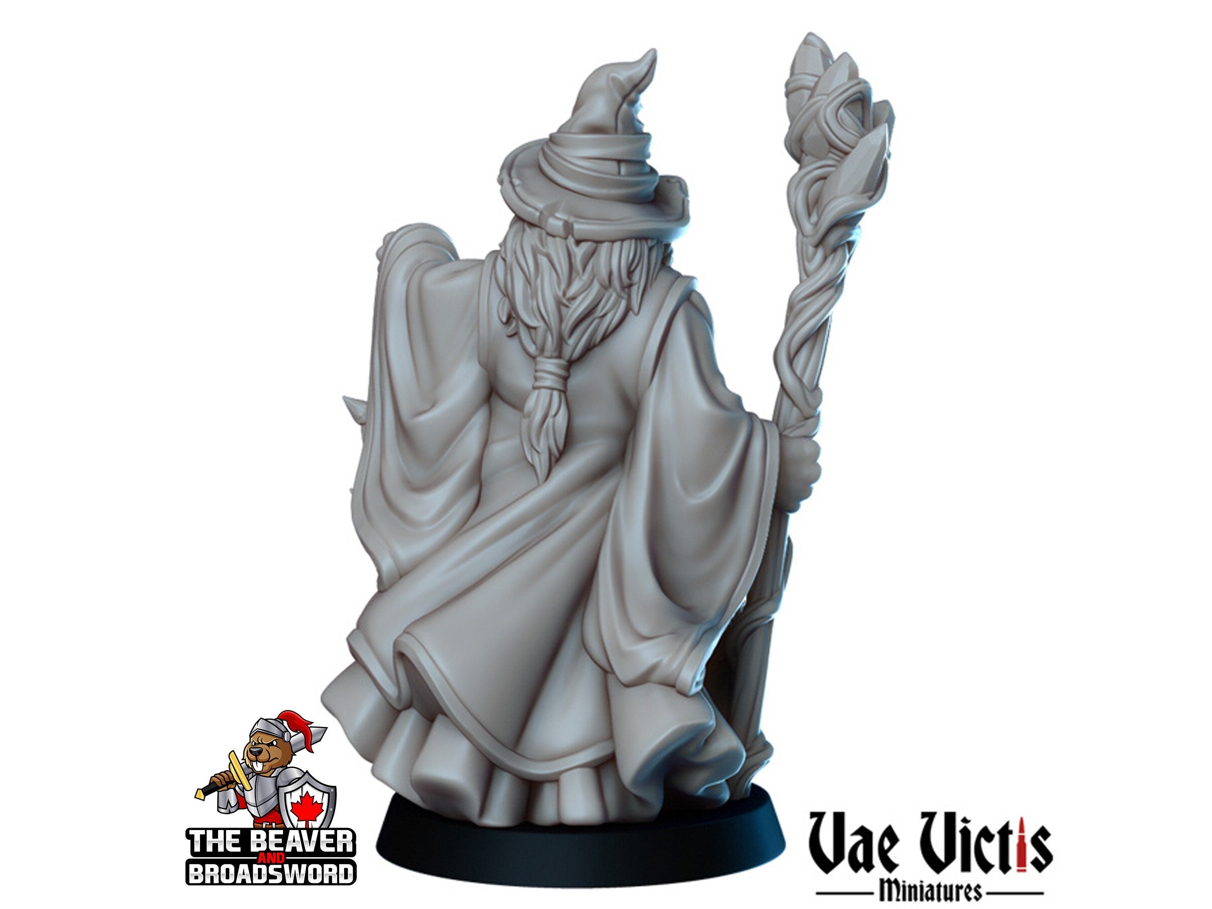 Old Human Wizard dnd mini - Vae Victis | Sorcerer | Warlock | Hero | PC | Alchemist | City | Player | Magician | Pathfinder | Magic | Epic