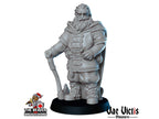 Old Winter Fighter DnD mini - Vae Victis | Barbarian | Warrior | Male | PC | Human | Hero | Medieval | Cloaked | Cold | NPC | Fantasy