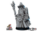 Old Human Wizard dnd mini - Vae Victis | Sorcerer | Warlock | Hero | PC | Alchemist | City | Player | Magician | Pathfinder | Magic | Epic