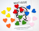Colourful Wood Heart Magnet Set