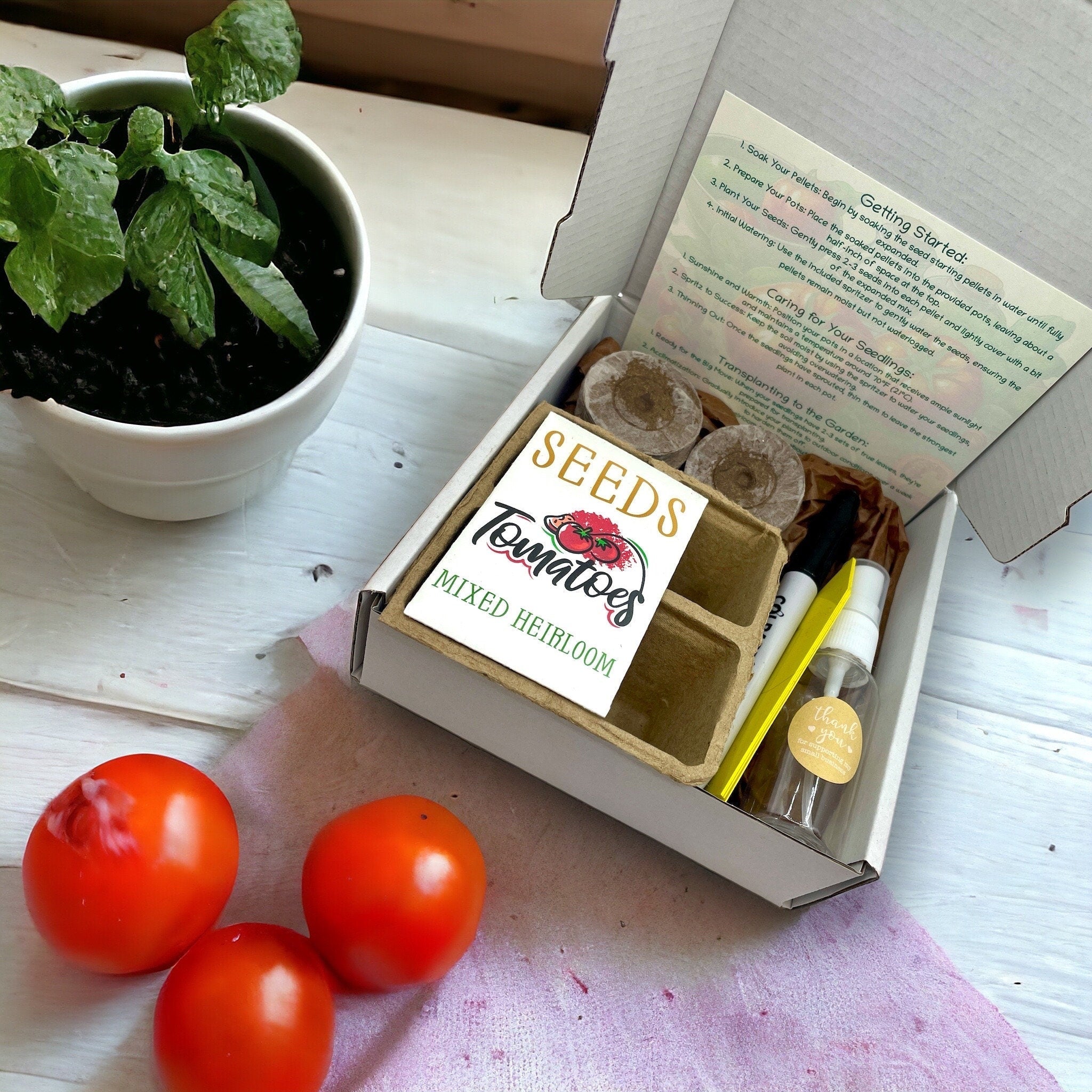 Kit - Heirloom Tomato Starter Kit: Grow Your Own Delicious Heritage Tomatoes